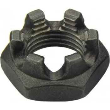 Matice DIN 937 14 matice korunková nízká, bez povrchové úpravy