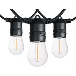 LED venkovní světelný řetěz 10 m, 10 objímek se žárovkami, rozšiřitelný - T-LED - 074021 - 074021
