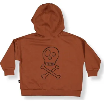 Chlapecká mikina Little Flock of Horrors Dětská merino mikina s kapucí ze 100% merino vlny Clay Jagger LFOH Velikost: 122/134