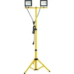 LED Reflektor se stojanem TIGRA 2xLED/50W/230V 4000K IP54 černá/žlutá