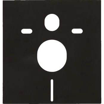 CERANO - Zvukoizolační podložka pro WC závěsné - černá matná - 42x39 cm