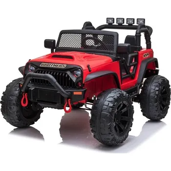 Dětské elektrovozidlo Mamido Elektrické autíčko Jeep Brothers červené 24V 2x200W