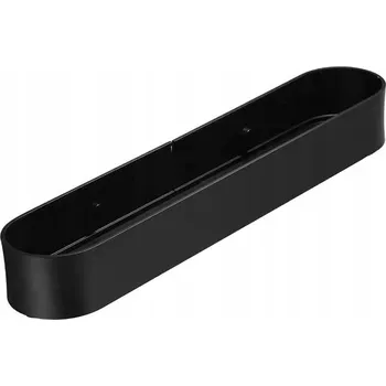 police Police do sprchy 60 cm Černá kovová na lepidlo