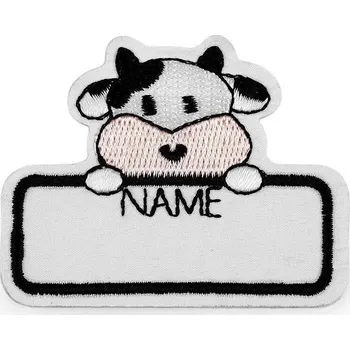 Galanterie Stoklasa Jmenovka/štítek nalepovací textilní kravička