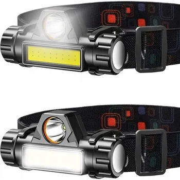 Čelovka VÝKONNÁ ČELOVKA LED USB COB 4V1 ČELOVKA MAGNET