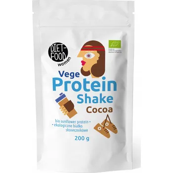 Čokoláda Veganský proteinový shake, kakaový, BIO, 200g, Diet-Food