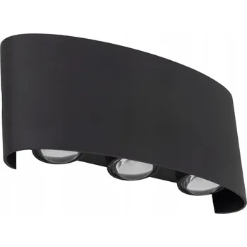 Venkovní osvětlení LED Venkovní nástěnné svítidlo ARROW 6xLED/1W/230V IP54 černá