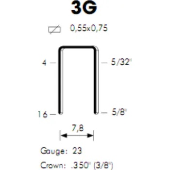 Spona do sešívačky Sponky OMER 3G / 8 SS 304