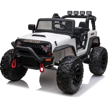 Dětské elektrovozidlo Mamido Elektrické autíčko Jeep Brothers bílé 24V 2x200W