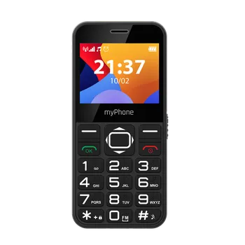 Mobilní telefon Telefon myPhone Halo 3 Senior černý s nabíjecím stojánkem