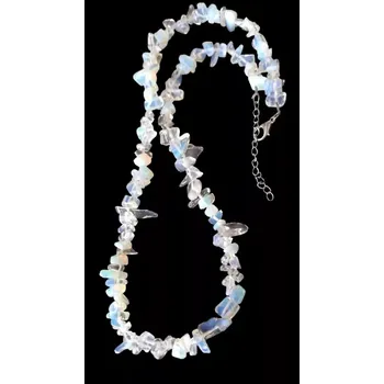 Náhrdelník Opalitový náhrdelník z přírodního minerálu – krátký cca 43 cm, esoterický kámen harmonie a intuice