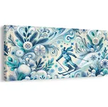 Dovido Obraz modrá zimní krajina