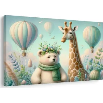 Obraz Dovido Obraz medvídek a žirafa