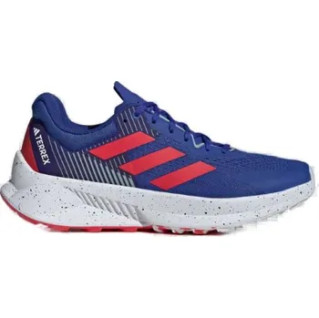 Dámská běžecká obuv Pánská běžecká trailová obuv ADIDAS-Terrex Soulstride Flow M dash grey/pure ruby/semi lucid blue Modrá 43 1/3