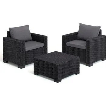 Zahradní sestava KETER Zahradní nábytek set California 2+1 grafit