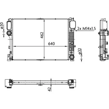 Chladič motoru Chladič, chlazení motoru MAHLE CR 38 000S