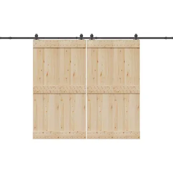 Nábytkové kování OMAXI Sada příslušenství pro posuvné dveře 366 cm ocelová černá 857867