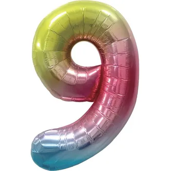 Dárková taška Narozeninový balónek, barevný 40" (100 cm) číslo 9