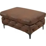 Taburet MODERN BAROCCO XL 90 CM antik hnědý mikrovlákno