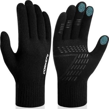 Rukavice coskefy Rukavice Muži Ženy Zimní Fleece Strečové Pletené Rukavice Rukavice s dotykovým displejem