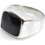 Stříbrný prsten pánský onyx Keyan - 60