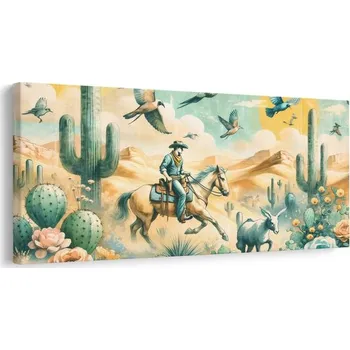 Obraz Dovido Obraz westernová scéna s koněm