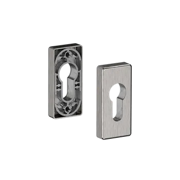 Dveřní kování Hliníková rozeta pro cylindrickou vložku, broušený elox