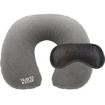 Cestovní polštářek Cestovní polštář nafukovací + maska - vyrobeno v Česku