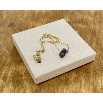 Náhrdelník Náhrdelník pozlacený s ametystem - Bohovibes 29297