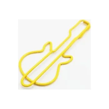 Kancelářská spona - žlutá kytara