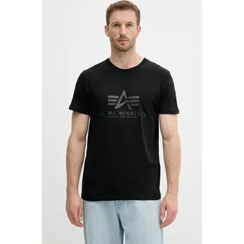 Pánské tričko Bavlněné tričko Alpha Industries 100501CB.515 černá 99X, vel. L