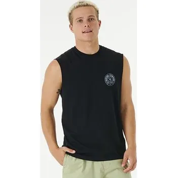 Tričko Rip Curl STAPLER MUSCLE Black velikost XL