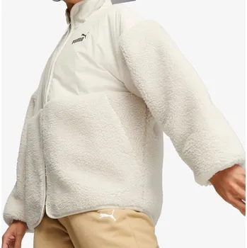 Dámská mikina PUMA Sherpa Hybrid Jacket Alpine Snow M 573176