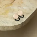 Náušnice Lentilky - lososová Barva: Černá