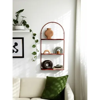 Obývací pokoj Sinsay - Kovová nástěnná polička - korálová - 090GE-32X - 090GE-32X-ONE