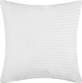 Povlečení DARRÉ Saténový povlak na polštář Pruh 7mm - bílý Velikost: 70 x 90