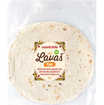 Trvanlivě pečivo Country Life Chléb Lavaš mini BIO 240 g