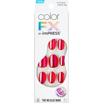 Kiss My Face imPRESS Color FX Floating Nails - Samolepící nehty ( 30 ks )