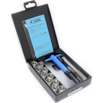 Závitořezný nástroj Sada na opravu závitu UNC 1 x 8 , V-Coil 04116