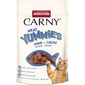 Pamlsek pro kočku ANIMONDA Carny Adult Meat Yummies - kuře + losos 50 g