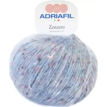 Příze Adriafil Zenzero 83 Šedomodrá (Tweedová příze Zenzero Azzurro)