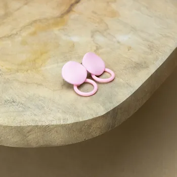 Náušnice Náušnice Lentilky - růžová Barva: Růžová