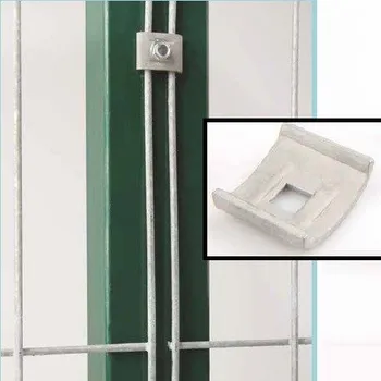 Příslušenství pro plot Příchytka LUK pro plotové panely | pozinkovaná | pro sloupky s kruhovým, čtvercovým i obdélníkovým profilem