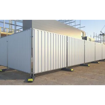 Plot Mobilní plotový panel B2 pozinkovaný | 2300 × 2000 mm | plechová výplň