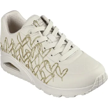 Dámská sportovní obuv Dámská rekreační obuv SKECHERS-Uno Golden Heart W natural/gold Béžová 37