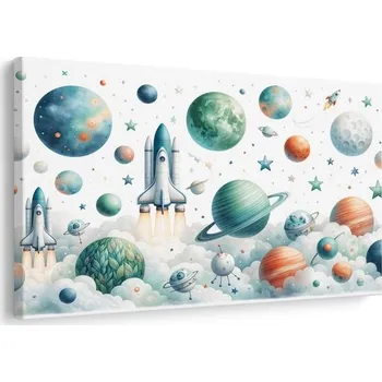 Obraz Dovido Obraz raketa mezi planetami