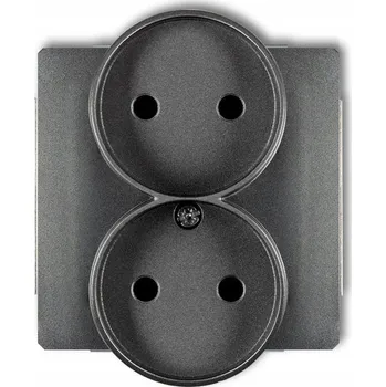 Elektrická zásuvka Šedá nástěnná Elektrická Zásuvka Karlik