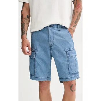 Pánské kraťasy Bavlněné šortky Levi's CARRIER CARGO SHRT-2 001KG modrá 55J, vel. 31