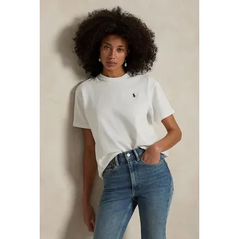 Pánské tričko Bavlněné tričko Polo Ralph Lauren 211967104 bílá 00X, vel. XL