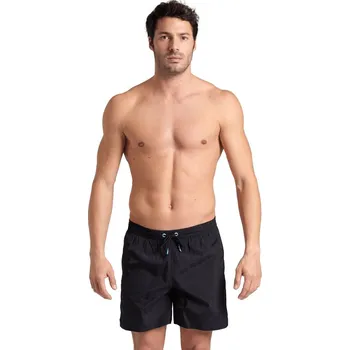 Pánské plavky Arena Men's Solid Beach Boxer black pánské koupací šortky Barva: black, Velikost: XXXL